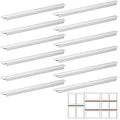 Zonon 12 Pcs Stainless Steel Adaptor Bar Long Food Divider Metal Steam Table Adapter Bar for Hotel Restaurant Catering Home Commercial Food Service Accessories(21)