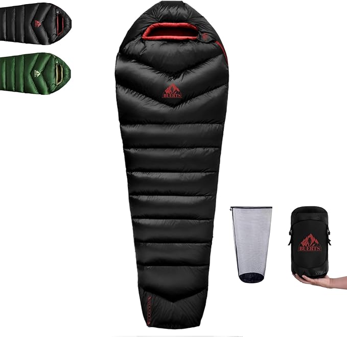 Down Backpacking Sleeping Bag 620FP Lightweight Sleeping Bag for Adult Backpacking Hiking Camping. with Compression Bag.
