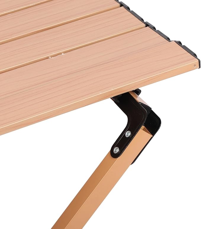 Ymiko Lightweight Foldable Camping Table with Storage Bag Stable Alloy Table for Outdoor Indoor Use