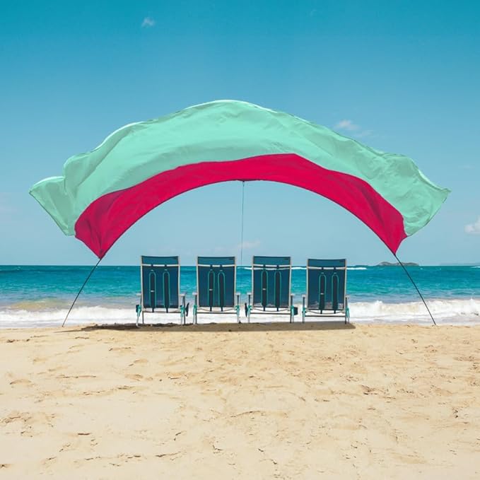 Shibumi Shade 3.0 Version | Berry Mint Edition | Sets Up in 3 Mins | 150 Sq. Ft. of Shade for up to 8 People | Includes Wind Assist | UPF 50+ Sun Protection