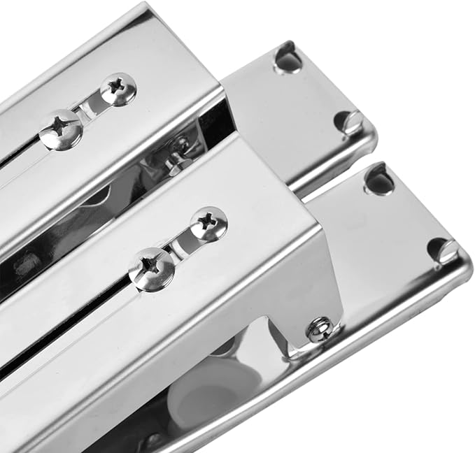 2x less Steel Oven Bracket Wall Mount Rack Shelf for Foldable Stretchable Shelf with White Pla Corners Load 77lbs for Space