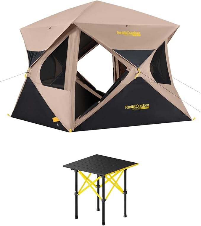 FanttikOutdoor Alpha C4 Ultra Camping Tent &amp FanttikOutdoor Zeta V11 Pro Camping Table