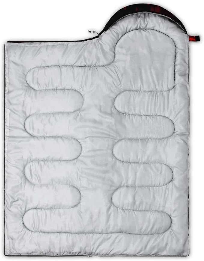 QOOMO Camping Sleeping Bags3 Season Warm &amp Cool WeatherLightweightWaterproof Sleeping Bags for Adults &amp KidsTravelingand OutdoorsCamping Gear Equipment