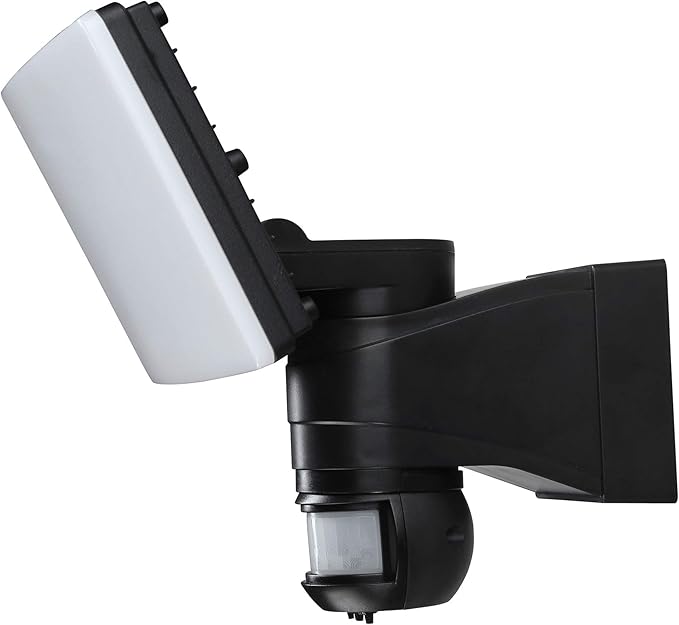 Link2Home EM-WR1660B Super Bright 1600 Lumen Motion Activated Outdoor Integrated LED 6500K Hardwired Powered Landscape Flood Light