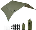 GEERTOP Waterproof Hammock Tarp Ultralight Backpacking Shelter with Detachable Side Wall - Outdoor Camping Survival Sun Shade Awning