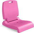 GYMAX Foldable Poolside Chairs for Edge of Pool Portable Pool Chair with Handle Drainage Hole Lightweight Folding Flip Seat for Beaches Camping Fishing Tailgating Lawn (Bright Pink1)