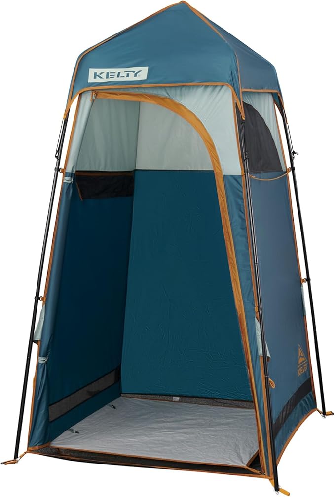 Kelty Discovery H2GO Privacy Shelter Campsite Shower and Changing Shelter Zippered Entry Steel Pole Frame Freestanding