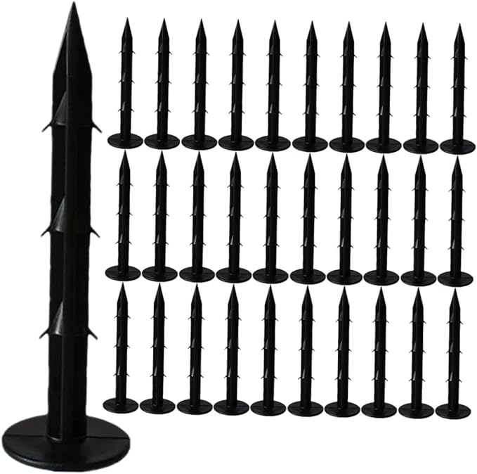BESPORTBLE 120Pcs Plastic Garden Stakes for Ground Fixing Weather-Resistant Lawn Nails for Landscaping and Garden Use Sturdy Plastic Ground Pegs for Plant Cloth and Shade Cloth
