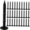 BESPORTBLE 120Pcs Plastic Garden Stakes for Ground Fixing Weather-Resistant Lawn Nails for Landscaping and Garden Use Sturdy Plastic Ground Pegs for Plant Cloth and Shade Cloth