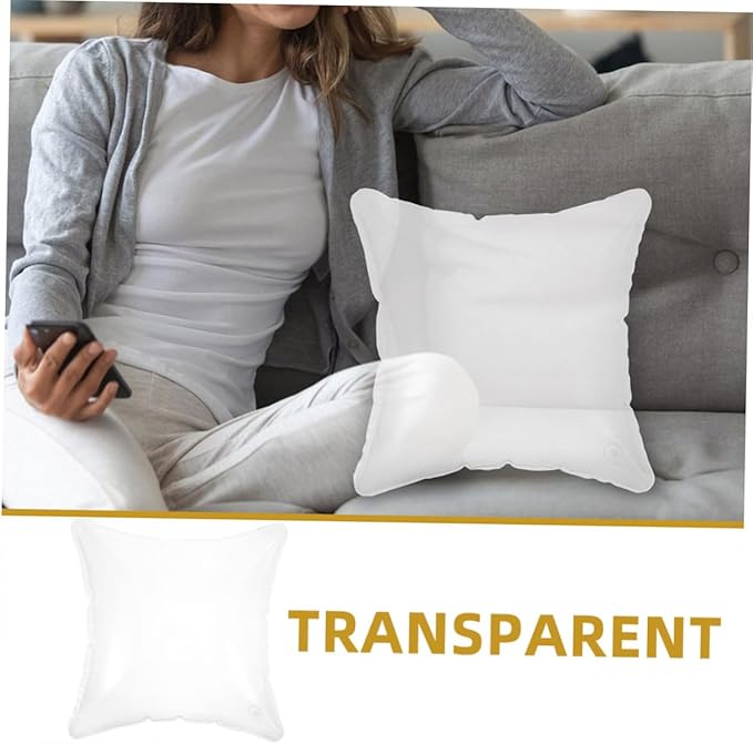 MERRYHAPY Inflatable Travel Pillow Lightweight Blow Up Camping Pillow Lumbar Support Cushion for Hiking and Outdoor Use Easy to Carry and Fold