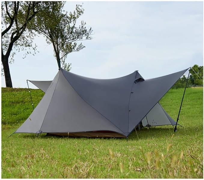 Asta Gear Yunchuan A-Frame Tarp TentUltralight 2 Person Poleless Tent15D Nylon Double-Sided Silicon Waterproof for Outdoor Camping Backpacking Hiking