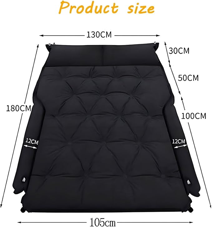 Car Air Mattress for Travel - Folding Double Sleeping Bed for SUV Multi-Functional Portable Camping Equipment