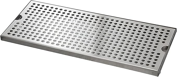Teas Drainage Plate Metal Beer Towers Drip Pan Stainless Steels Tray Drainage Type Plate for Restaurant Kitchen Metal Tower Pan