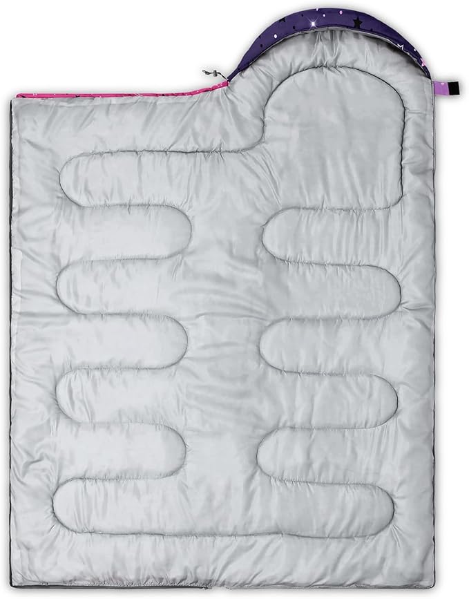 QOOMO Camping Sleeping Bags3 Season Warm &amp Cool WeatherLightweightWaterproof Sleeping Bags for Adults &amp KidsTravelingand OutdoorsCamping Gear Equipment