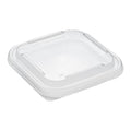 Restaurantware LIDS ONLY: Matsuri Vision 5.4 x 5.4 x 0.7 Inch Lids For Sushi Containers 100 Airtight Lids - Containers Sold Separately No-Fog Design Clear Plastic Lids For Sushi Boxes
