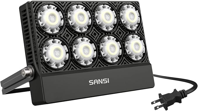 SANSI Outdoor LED Flood Light 350W Equiv. 5000lm Super Bright Security Light LED Work Light 5700K Daylight White IP66 Waterproof Outdoor Lamp Exterior Wall Light for Yard Garage Porch 90-264V