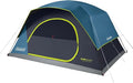 Coleman 4/6/8/10 Person Skydome Dark Room Tent with Rainfly 5 Minute Setup Blocks 90% of Sunlight 20% More Headroom Than Traditional Tents