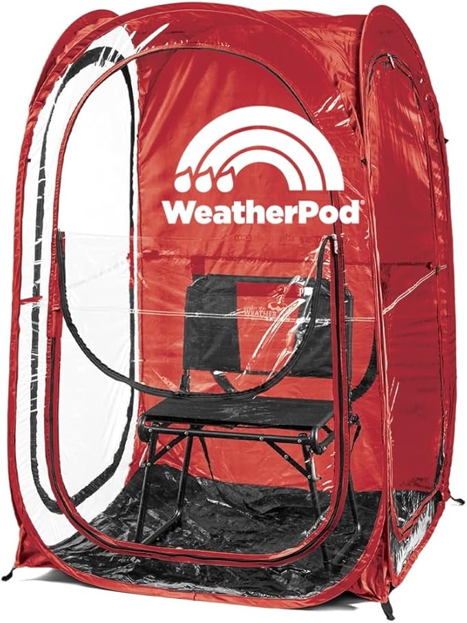 WeatherPod® The Original Shark Tank MyPod™ 1-2 Person Pop-Up Pod - Stay Warm Dry and Out of The Sun - Weather Pod for Sports Rain or Wind