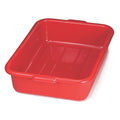 TableCraft 1529R Red Polyethylene 21.5 x 15.75 Tote Box - 12 / CS