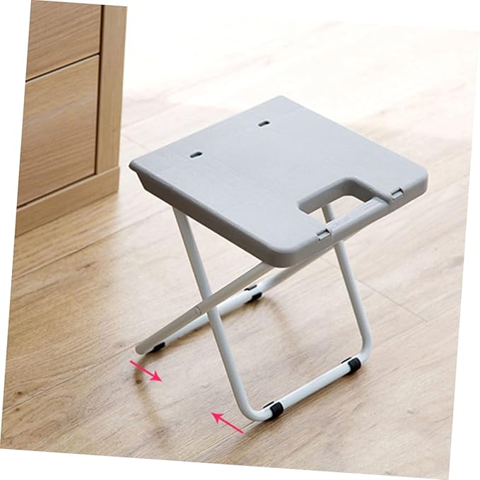 Compact Foldable Stool Portable Outdoor Chair Anti-Slip Surface Lightweight Design for Camping Hiking and Garden Use 1 Piece
