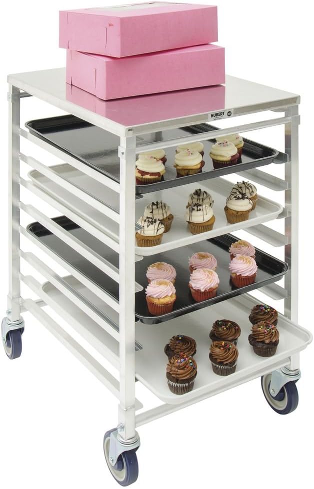 HUBERT 9-Pan Bun Pan Rack with Top - 20 1/2 L x 26 W x 34 H