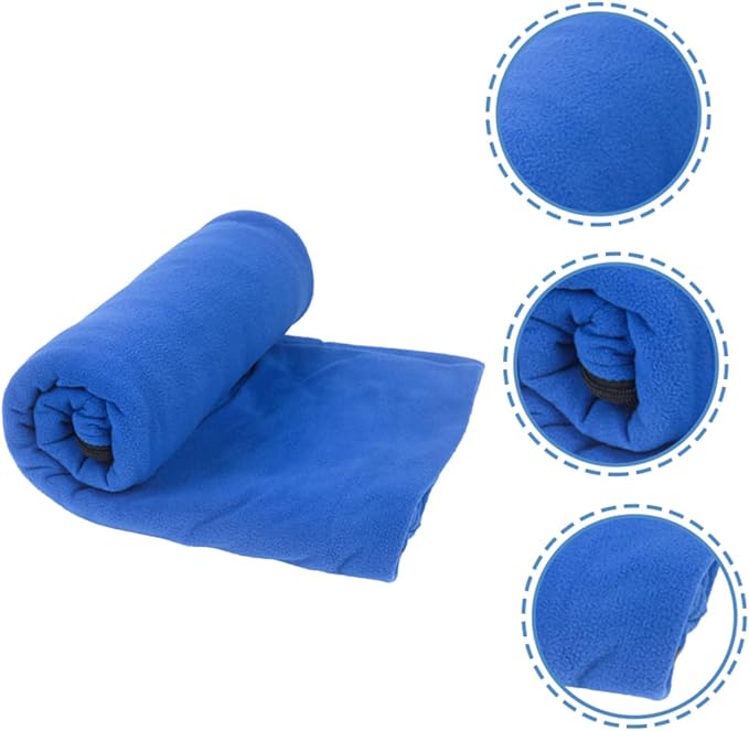 Double-Sided Fleece Camping Blanket Lightweight Portable Outdoor Blanket for Travel Picnic Rest and Camping