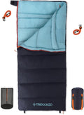 DuraHike Lightweight Camping Sleeping Bag for Adults — Roomy Rectangular Comfort Secure Pad Attachment Compact &amp Packable 10°C / 50°F Comfort
