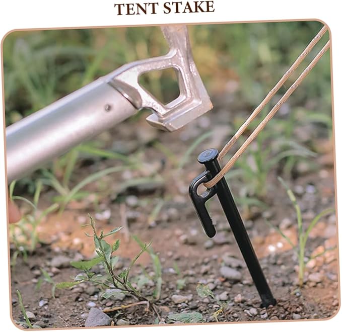 10Pcs Heavy Duty Tent Pegs with Storage Bag Durable Ground Nails for Outdoor Camping Garden and Beach Use Secure Your Tent from Wind and Movement