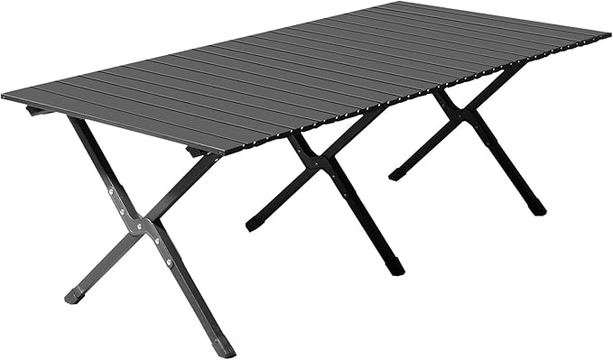 Portable Folding Camping Table for Outdoor Use – Lightweight Picnic Table with Sturdy Steel Frame Easy Setup for Hiking Beach BBQ and Backyard Events
