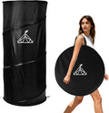 Pop up Changing Tent Portable Changing Room Shower Tent Privacy Portable Bathroom Collapsible Emergency Compact Dressing Room Tube with Carry Bag for Camping Beach or Outdoors (Black)