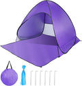 Pop Up Beach Tent Sun Shelter for 2-3 Person Sun Shelter with UPF 50+ &amp Lightweight Portable Beach Tent Easy Pop Up for Outdoor Camping Fishing