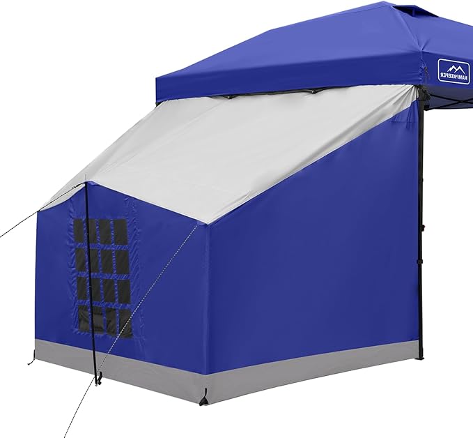 KAMPKEEPER Canopy Side Tent Camping Canopy Tent for 10x10 Pop Up Canopies Cube Tents Gazebo Room Compatible with 10' Wide Canopies(Canopy Not Included)