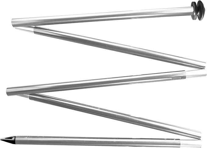 2 Beach Canopy Stability Poles for a Beach Tent with Patented Pole Bracket