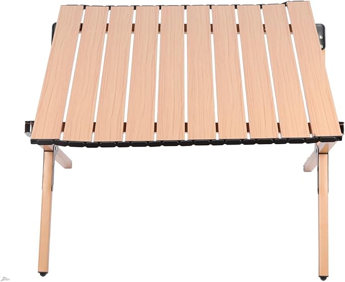 Ymiko Lightweight Foldable Camping Table with Storage Bag Stable Alloy Table for Outdoor Indoor Use