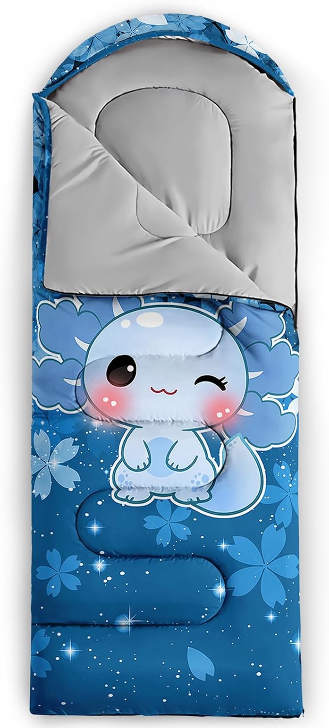 QOOMO Camping Sleeping Bags3 Season Warm &amp Cool WeatherLightweightWaterproof Sleeping Bags for Adults &amp KidsTravelingand OutdoorsCamping Gear Equipment