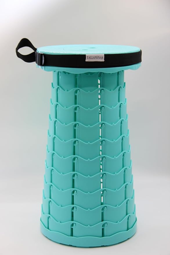 2024 Upgraded XXL Collapsible Stool 18770lbs Max Weight Wider &amp Taller Pop Up Seat Heavy Duty Portable Retractable Folding Chair or Travel Foot Rest Gift for Camping &amp Outdoors