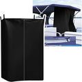 Privacy Tent for Boats Pontoon Boat Privacy Tent Hanging Changing Room with Storage Bag Install Under Bimini Top Waterproof Portable Privacy Tent Inside Outside Opened-Zipper 30 * 27 * 72