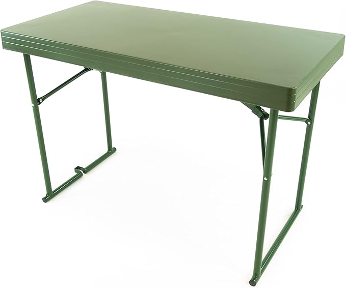 Creative Outdoor Heavy Duty Camping Table Lightweight Outdoor Camping Table Portable Perfect for Camping Lawn Picnic and Fishing (Table Green)
