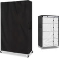 Shelf CoverWaterproof Dustproof Storage Shelving Unit CoverFits 48 Wx20 Dx55 H ShelfShelf Display Rack Protector Cover with ZipperBlack(Cover only)