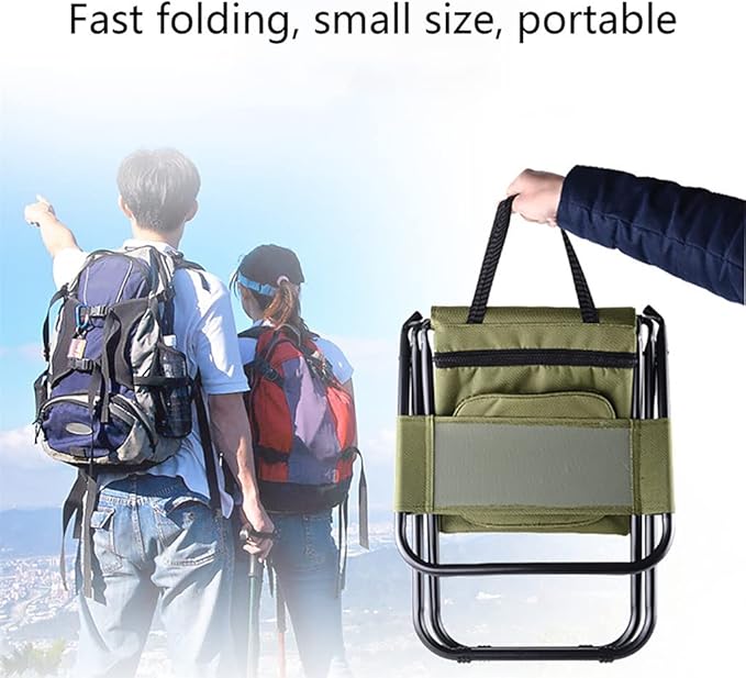 Outdoor Folding Chair Portable Back Chair Fishing Self-Driving Maza Multi-Functional Picnic Camping Fishing Chair