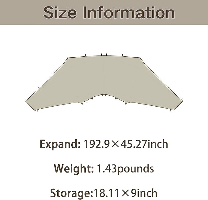 Naturehike Quarter/Hexagonal Camping Tent Canopy Sun ShadeOutdoor Tent for CampingFishingPicnics Canopy Available with Ground ClothDoor Curtains Connector (Connector Large and Medium)