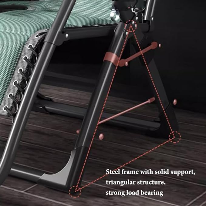 Padded Zero Gravity Chair Patio Recliner Chair Folding Camping Chairs with Cup Holder Lounge Chairs with 168° Angle Adjustment Beach Chair Deck Chairs Outdoor/Blue C (/Blue B)