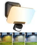 OREiN 3CCT Flood Lights Outdoor 3500LM 35W Motion Sensor Outdoor Lights 6000K/4000K/2700K LED Security Lights Dusk to Dawn IP65 Waterproof Motion Sensor Flood Lights for Garage Yard 1 Pack