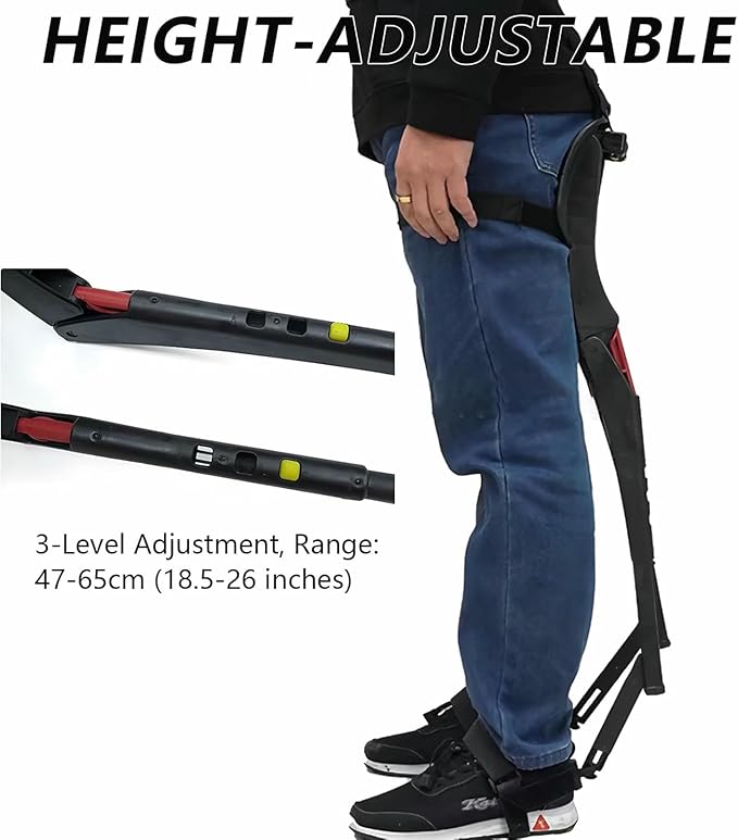 Lightweight Exoskeleton Wearable Chair Portable Invisible Chair Pants Up to 331 Lbs for Anglers Hikers Barbers Chefs Photographers Green