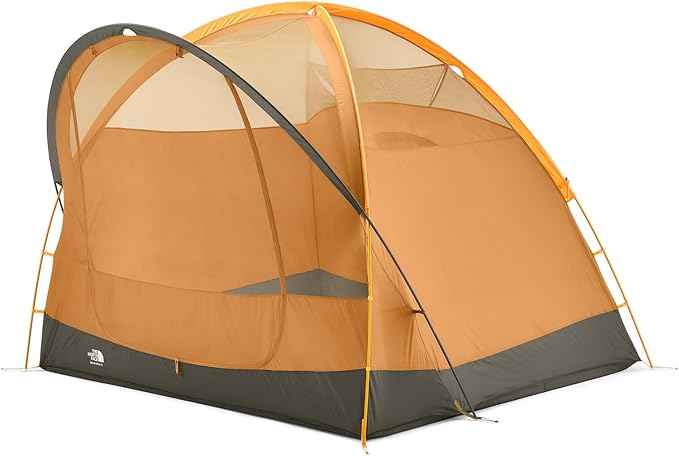 The North Face Tents Wawona 4 Tent - Four-Person Camping Tent Water Repellent Spacious &amp Easy to Set Up Attached Vestibule