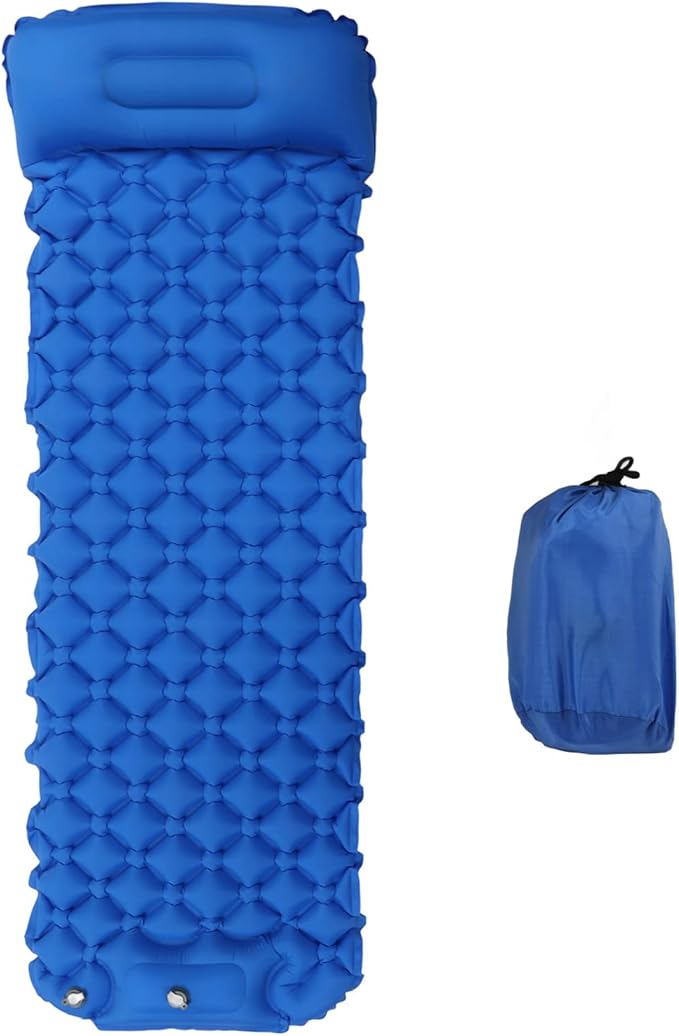 Topyond Inflatable Sleeping Mat Camping Sleeping Pad Ultralight Inflatable Sleeping Mat with Built in Pump Backpacking Camping Air Mattress for Camping