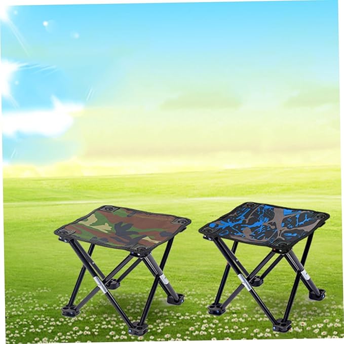 BESPORTBLE Portable Camouflage Fishing Chair Large Folding Stool for Camping Hiking and Lightweight and Sturdy Outdoor Gear