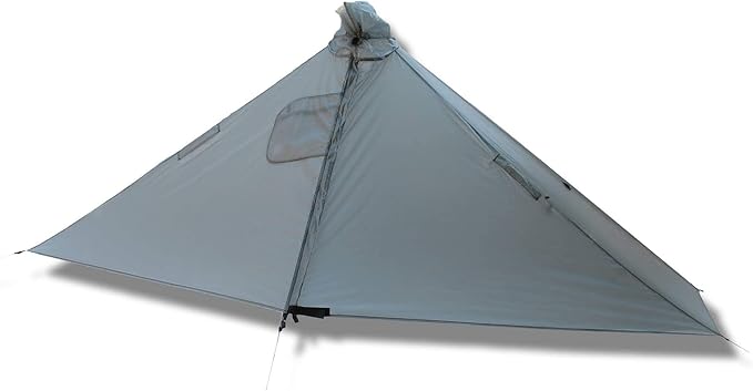 Six Moon Designs Gatewood Cape – Gray-11 oz Ultralight Backpacking Tarp &amp Rain Gear – 360° Protection Backpacking Shelter – Silicone Nylon Camping Canopy – Multi-Use Thru-Hiking Camping Shelter (G