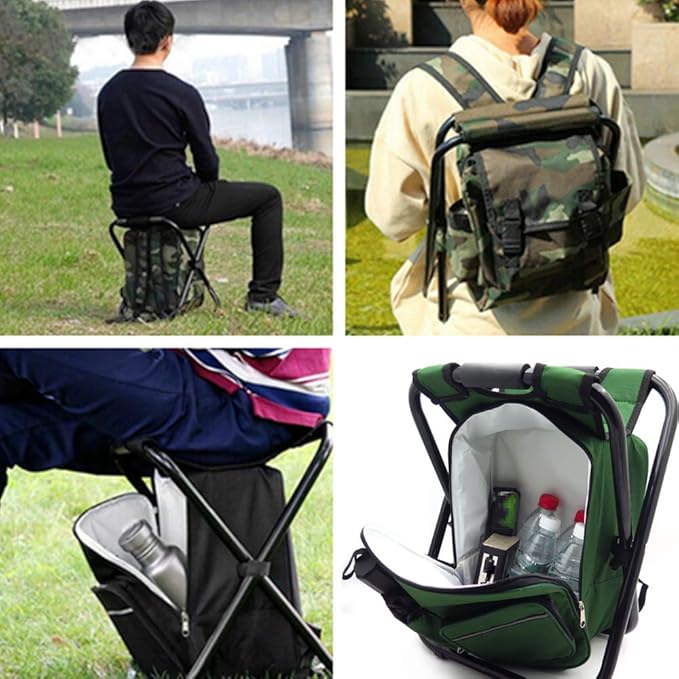 HTTMT - Portable Folding Camping Fishing Chair Stool Travel Backpack Beach Bag Sale [Item Number: ET-Seat001]