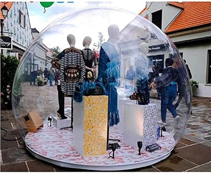 Inflatable Bubble Camping Tent Outdoor Rainproof Transparent Dome Bubble House Family Backyard Stargazing Outdoor Camping Bubble Tent(Size:3m 10feet)